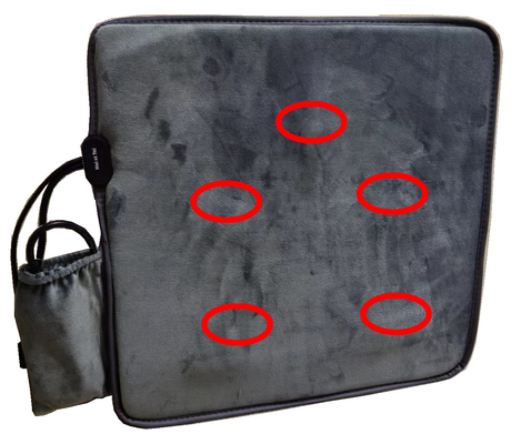 OEM 8 Vibration Molds Car Cushion With Massage And Heat