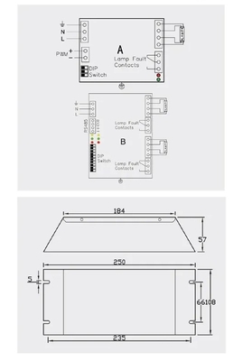 Electronic UV Ballasts 240W To 320W PS9 PWM Dimming Type For UVLamp