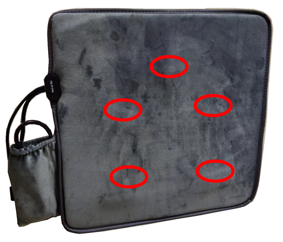 OEM 8 Vibration Molds Car Cushion With Massage And Heat